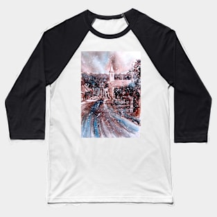 My little town at snowfall Baseball T-Shirt